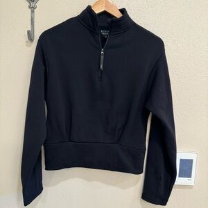 Athleta Altitude Polartec Cropped Half Zip Sweatshirt